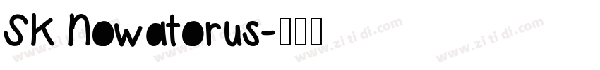 SK Nowatorus字体转换